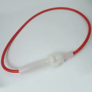 02881 - FUSE HOLDER 5X20MM INLINE BAYONET 15A/250V 18AWG WIRE