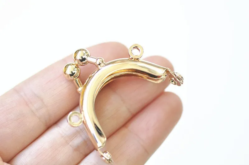 10 Pieces Mini Purse Frame Light Gold/Bronze/Silver/Matte Silver/Matte Gold 4x2.5cm