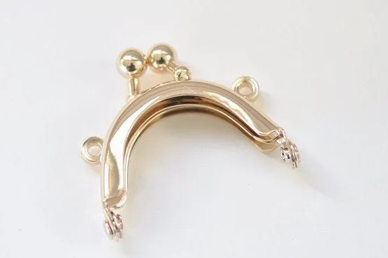 10 Pieces Mini Purse Frame Light Gold/Bronze/Silver/Matte Silver/Matte Gold 4x2.5cm