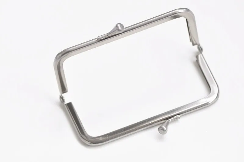 10.5cm Vintage Silver Purse Frame Bag Hanger Glue-In Style 10.5cm x 5.5cm