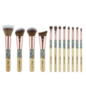 12PCS Set Soft Bamboo Make Up Brush