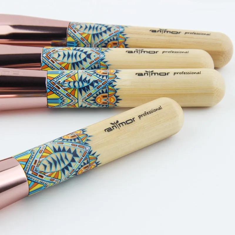 12PCS Set Soft Bamboo Make Up Brush