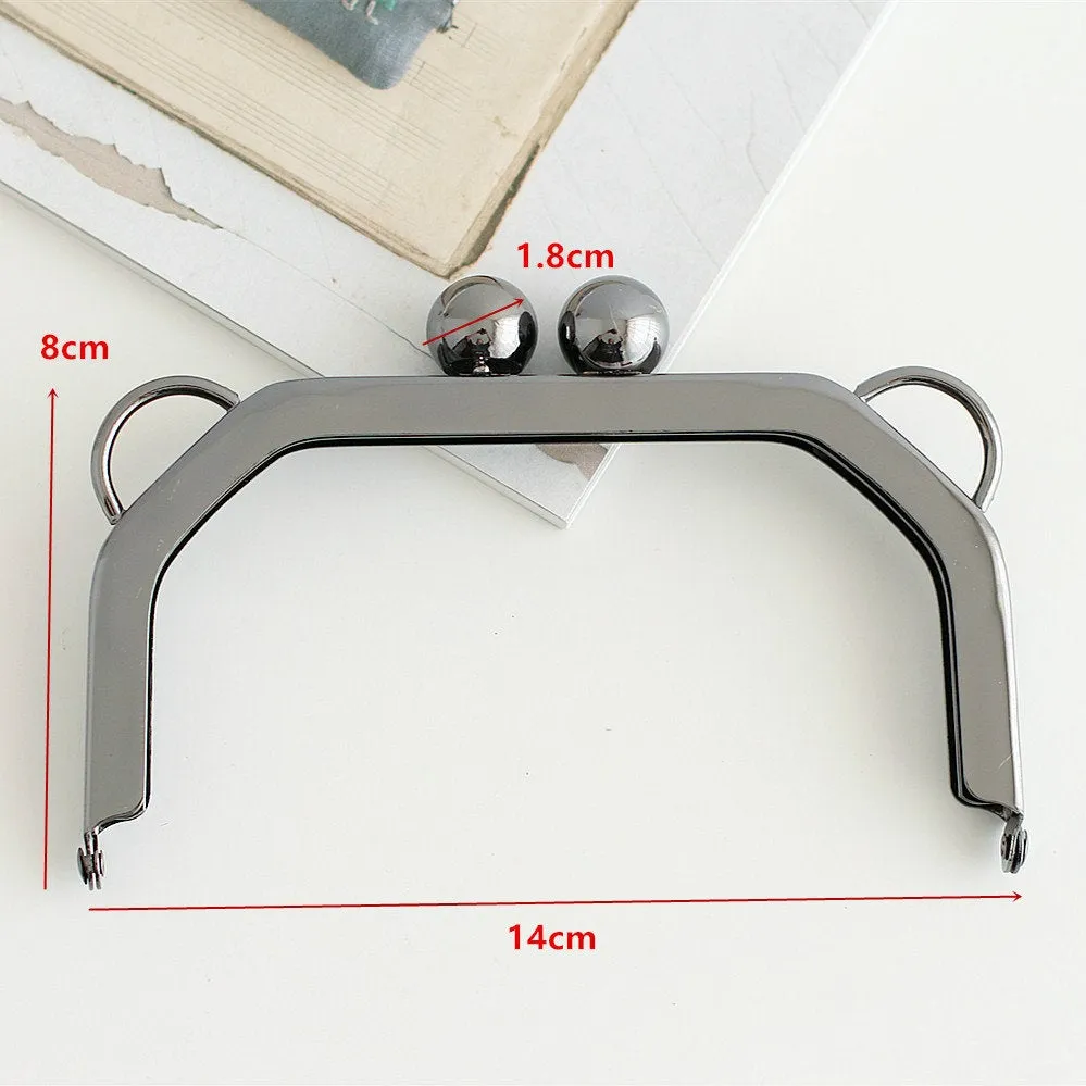14 x 8cm ( 5 1/2" x 3") Purse Frame / Handle Purse Frame With Screws