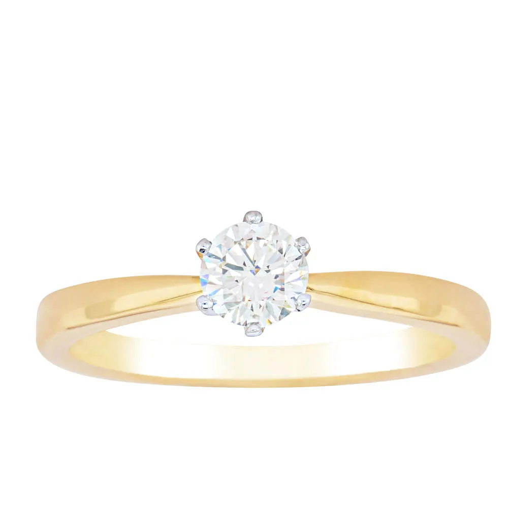 18ct Yellow Gold .41ct Diamond Nova Ring