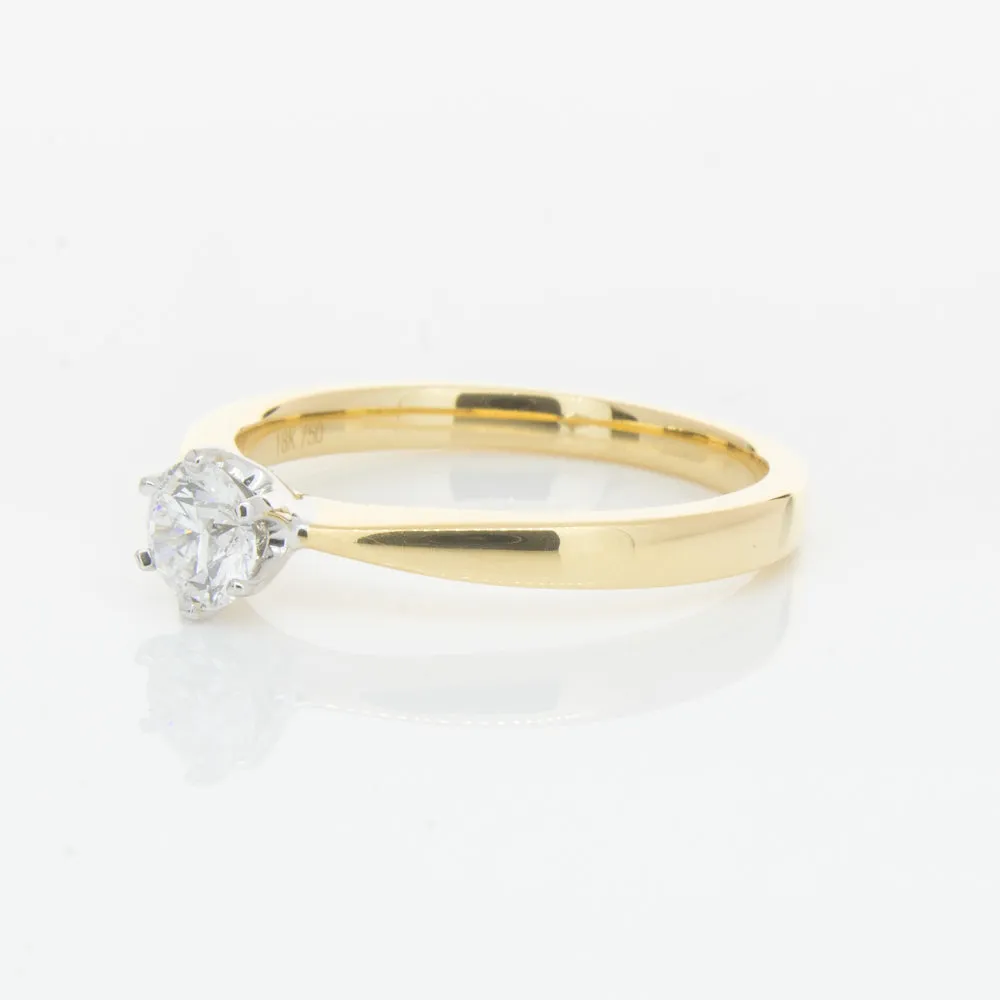 18ct Yellow Gold .41ct Diamond Nova Ring