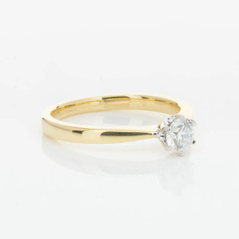 18ct Yellow Gold .41ct Diamond Nova Ring