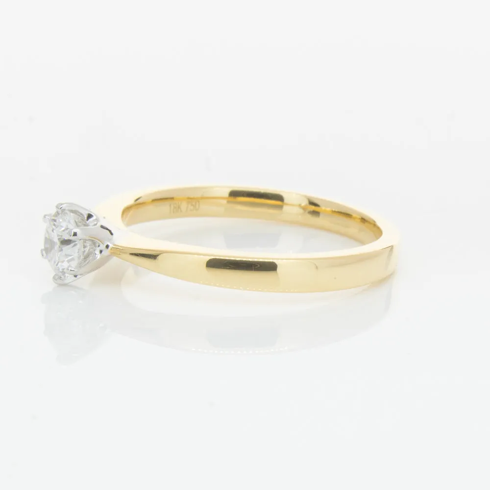 18ct Yellow Gold .41ct Diamond Nova Ring
