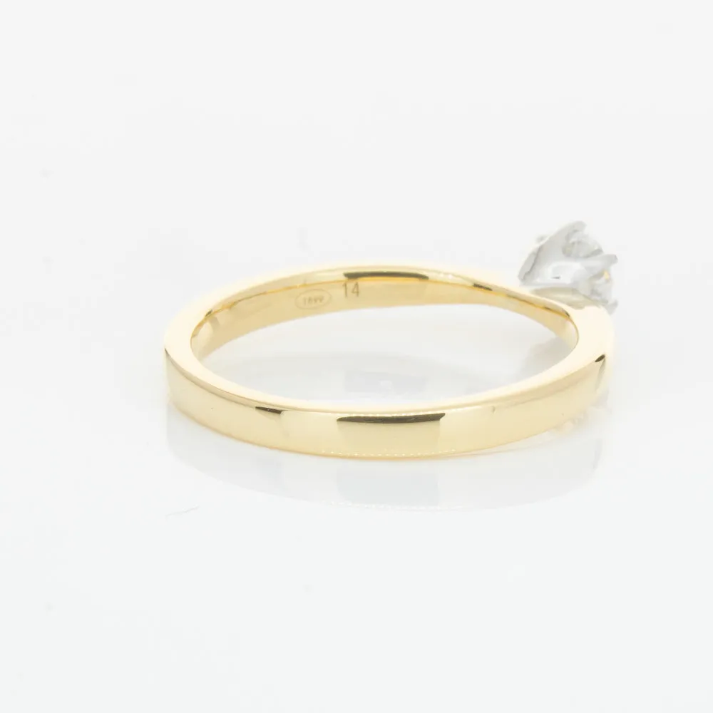 18ct Yellow Gold .41ct Diamond Nova Ring
