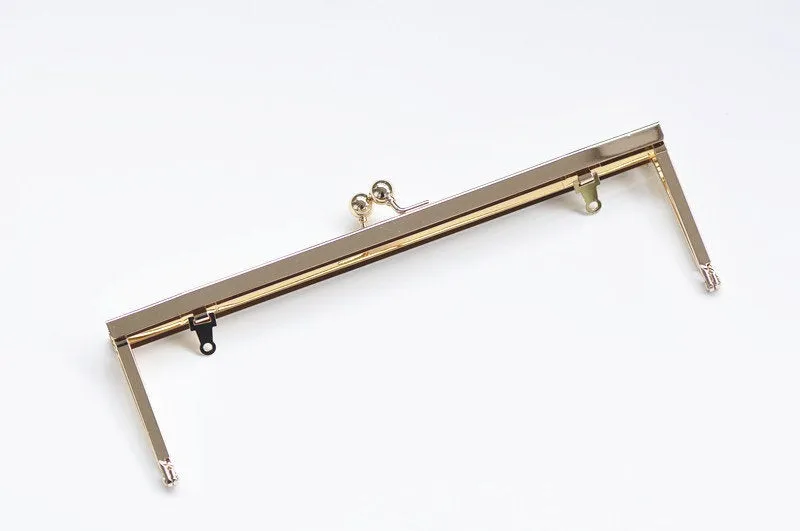 21cm x 6.5cm (8" x 2") Light Gold Purse Frame Clutch Bag Making Hanger Frame