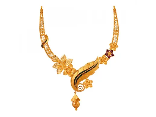 22k Gold Dazzling Jewellery Set Statement Piece