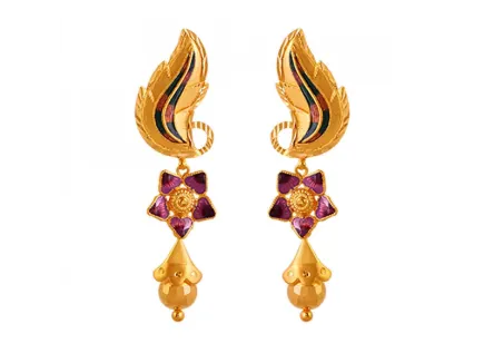 22k Gold Dazzling Jewellery Set Statement Piece