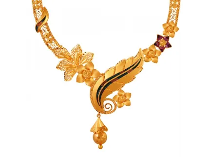 22k Gold Dazzling Jewellery Set Statement Piece