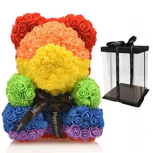 34 Designs of Rainbow Enchanted Forever Rose Heart Teddy Bears: The Perfect Valentine's Day Gift