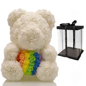 34 Designs of Rainbow Enchanted Forever Rose Heart Teddy Bears: The Perfect Valentine's Day Gift
