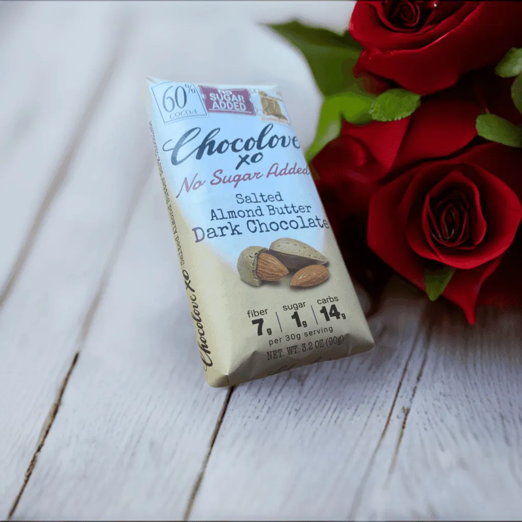 60% No Sugar Salted Almond Butter Dark Chocolate