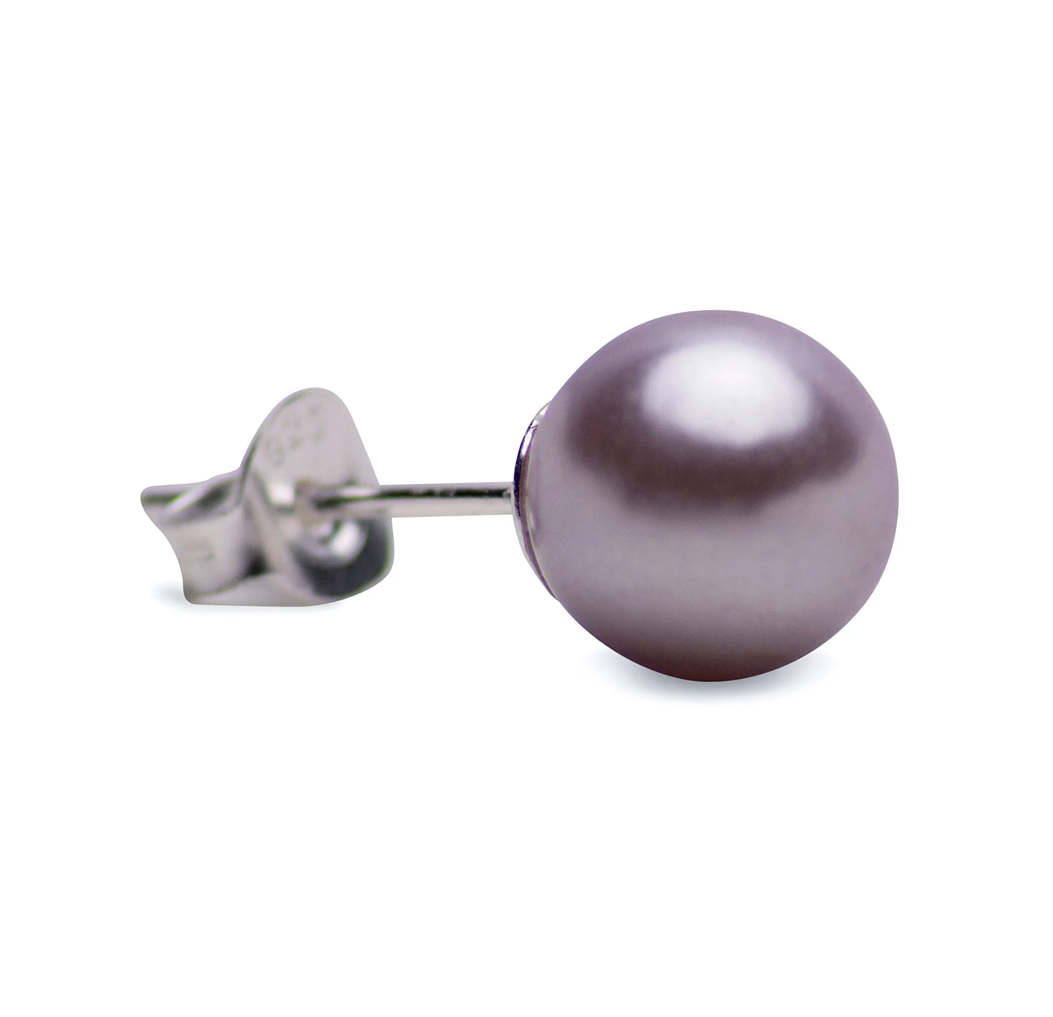 8 mm Mauve Pearl Earrings