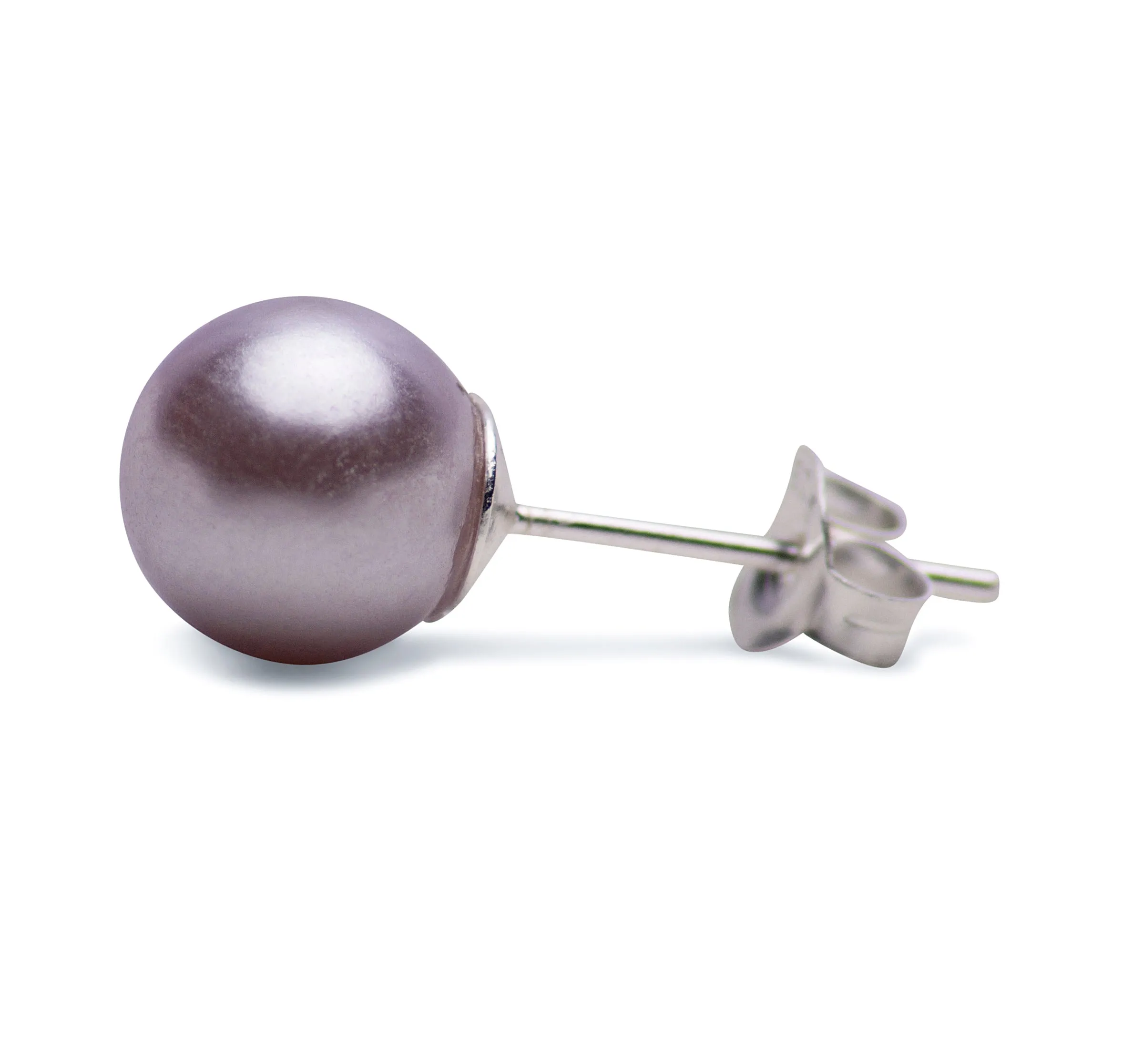 8 mm Mauve Pearl Earrings