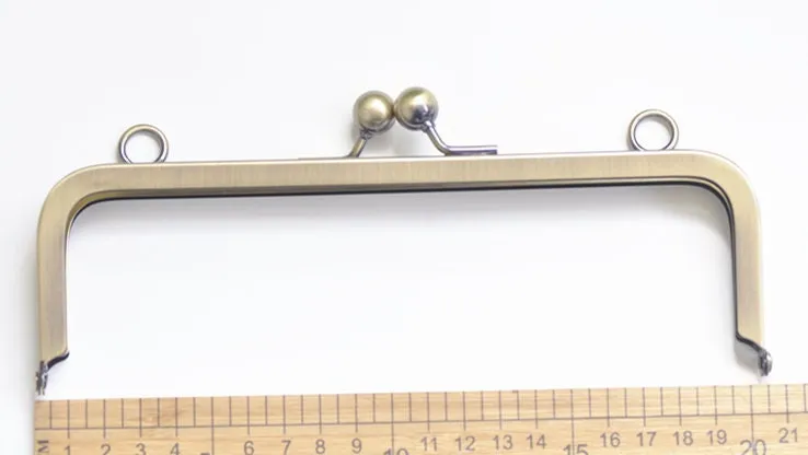 8" (20.5cm) Bronze Metal Purse Frame Clutch Bag Purse Frame