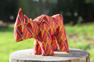 African Animal - Yellow & Red Rhino
