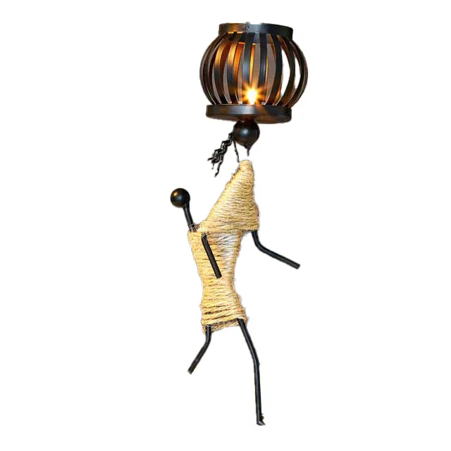 African metal candle holder home decor blxcknorway™