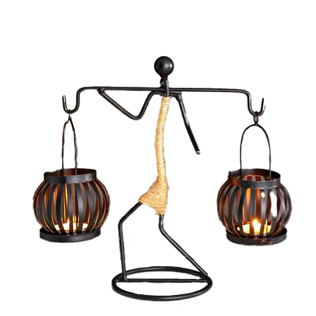 African metal candle holder home decor blxcknorway™