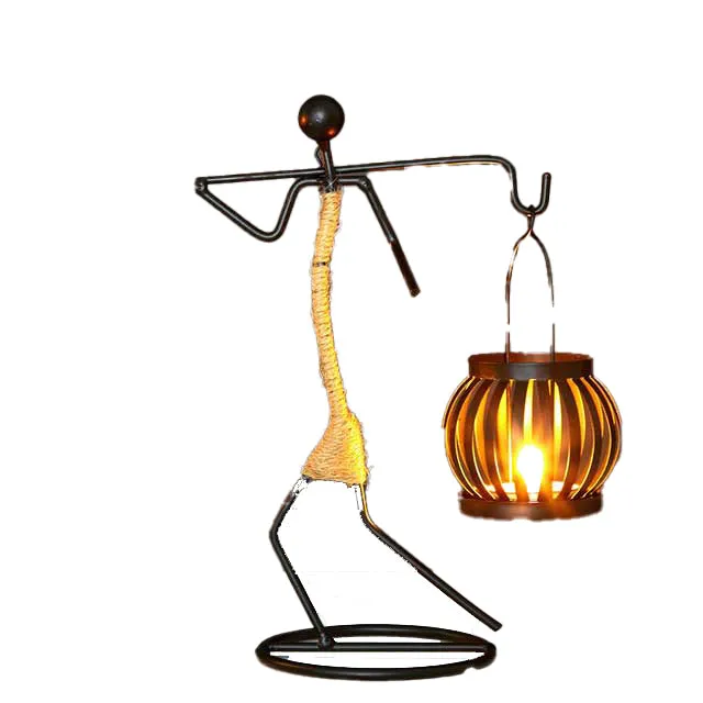 African metal candle holder home decor blxcknorway™