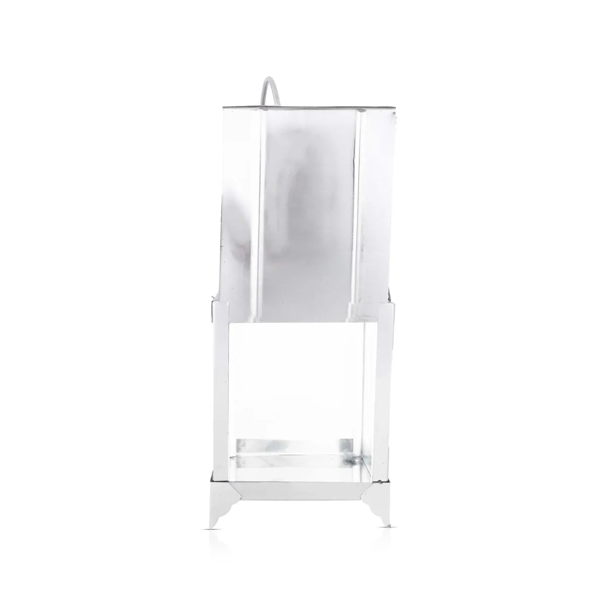 Akhand Jyoti Diya Stand - 8.5 x 4 Inches | Steel Lantern/ Lantern Light for Pooja Decor