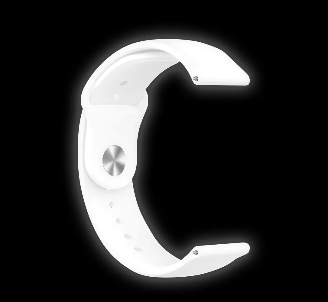 Amazfit GTS 2 Fluorescent Silicone Strap (White)