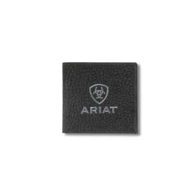 Ariat Large Bull Hide Black Bifold Wallet