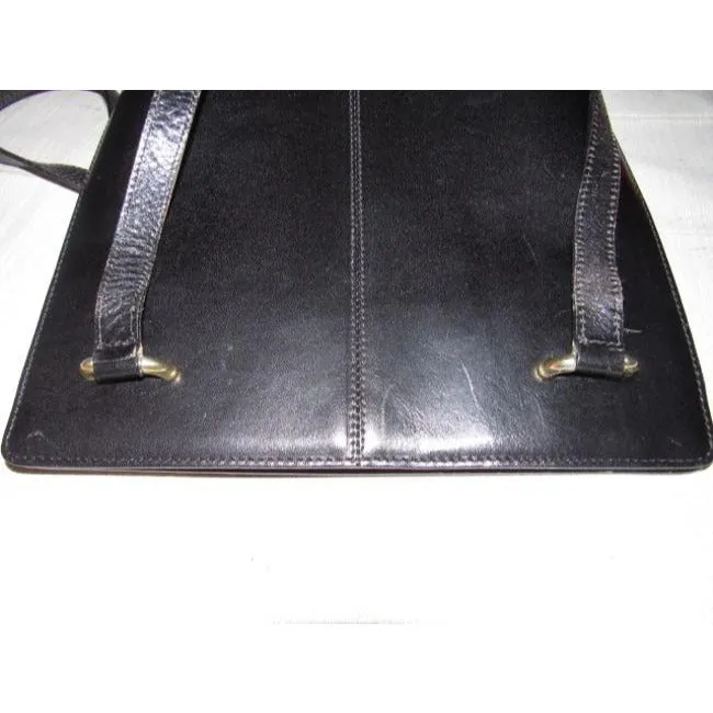 Bally Vintage Pursesdesigner Purses Black Leather Satchel