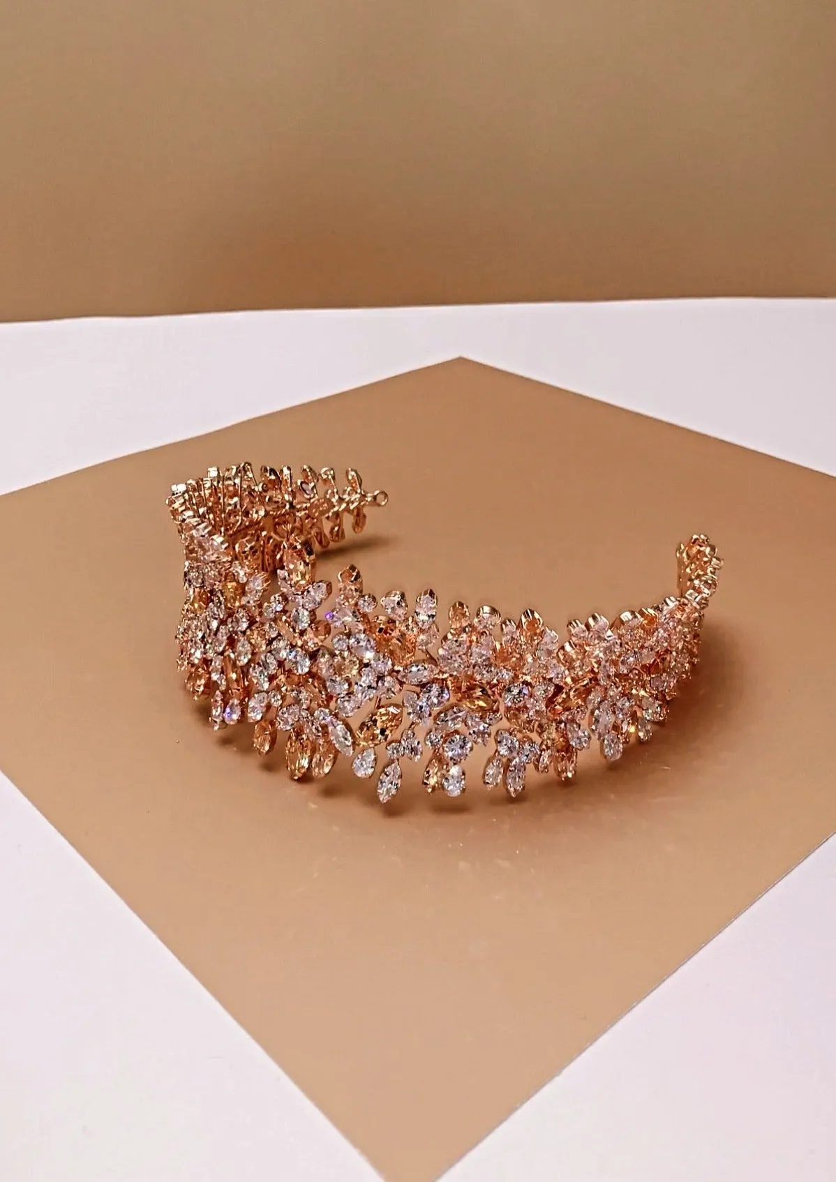 BELLE Bridal Headband, Swarovski Bridal Headpiece