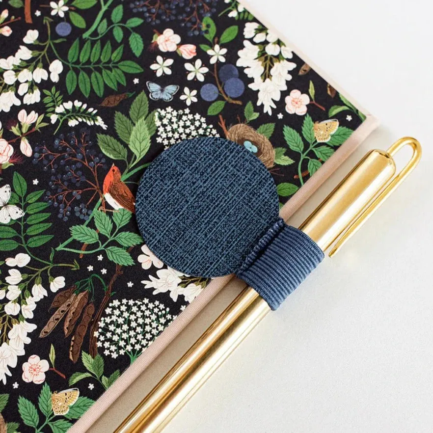 Bespoke Letterpress Pen Holder Loop - Navy