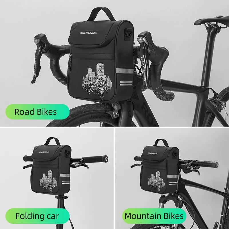 Bicycle Bag Bike Frame Bag Front Tube Pocket Shoulder Pack Waterproof Handlebar Bag