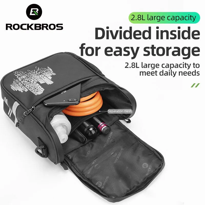 Bicycle Bag Bike Frame Bag Front Tube Pocket Shoulder Pack Waterproof Handlebar Bag