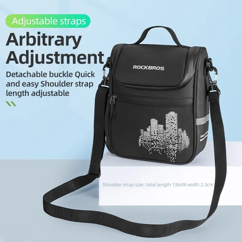 Bicycle Bag Bike Frame Bag Front Tube Pocket Shoulder Pack Waterproof Handlebar Bag