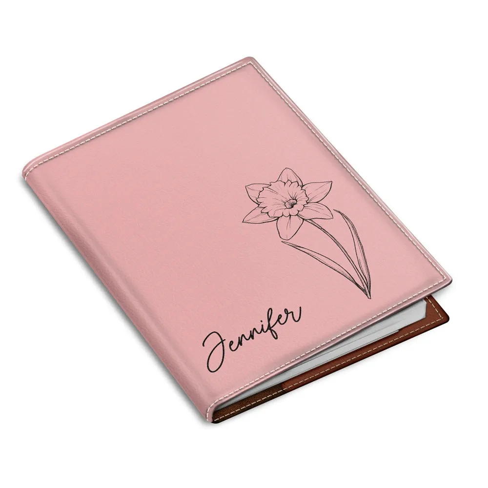 Birth Month Flower - Personalized Passport Cover, Passport Holder