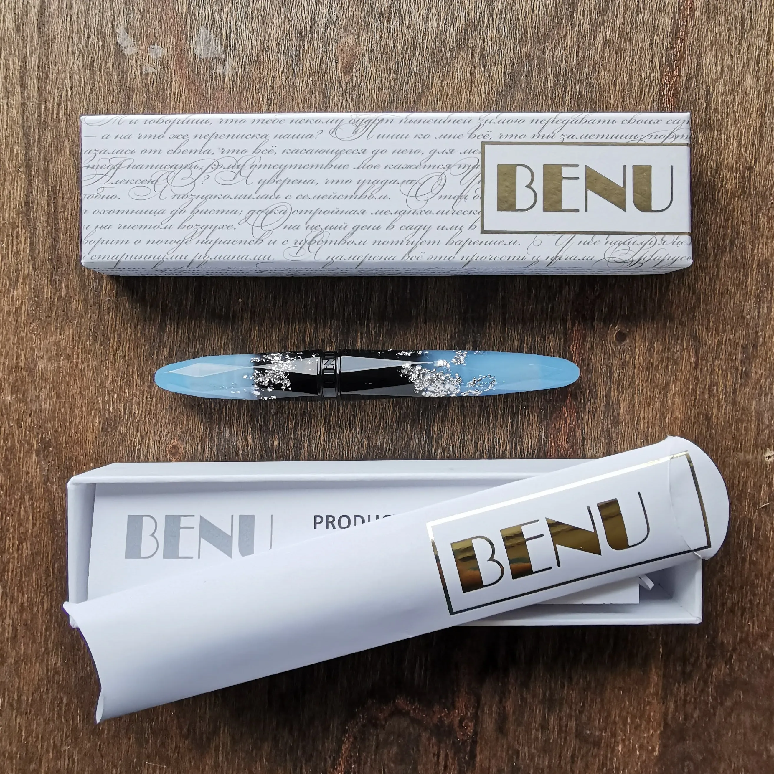 Briolette Fountain Pen | Luminous Blue | Fine