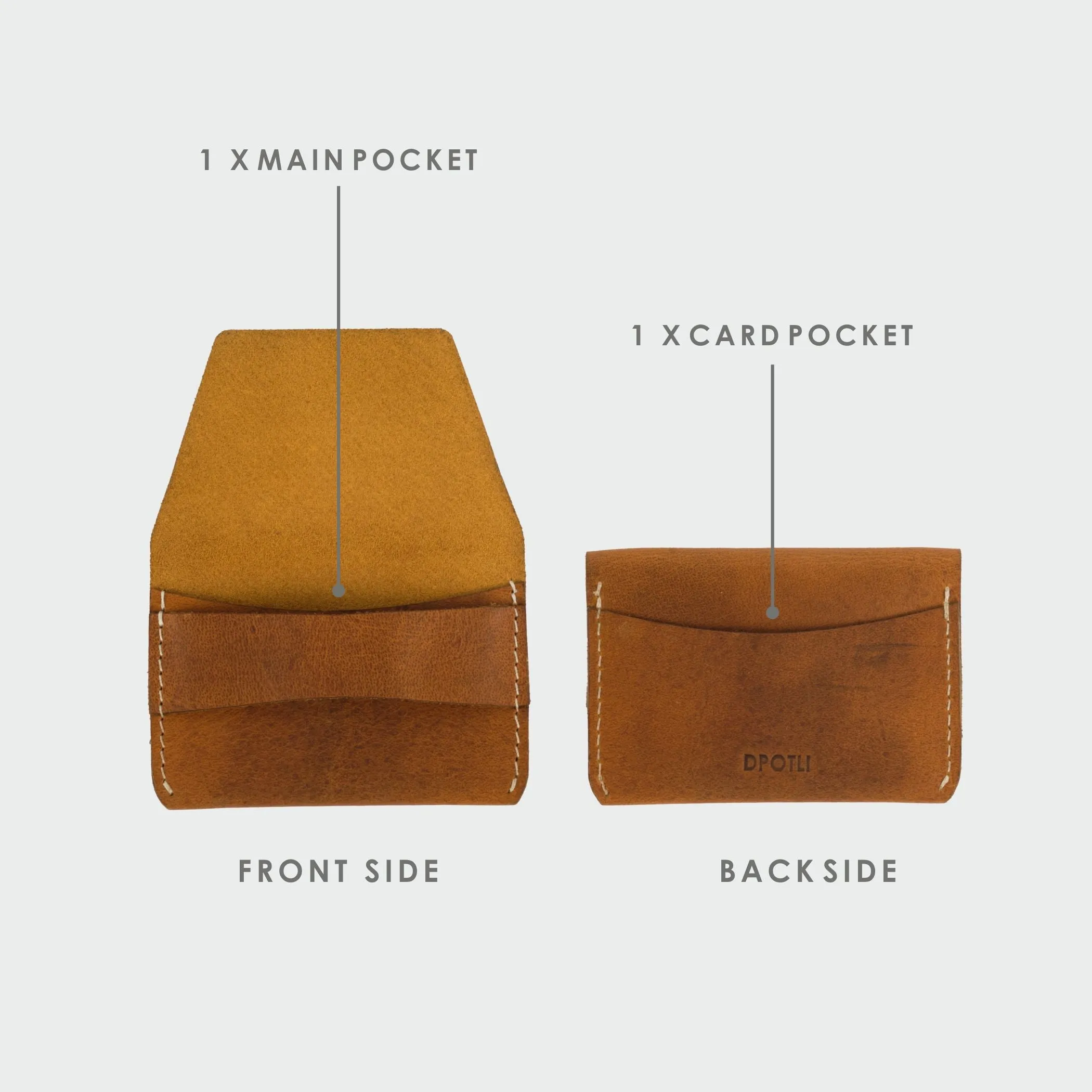 Brown Leather Flap Wallet