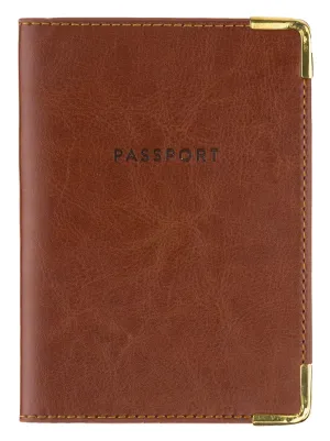 Brown Passport Cover