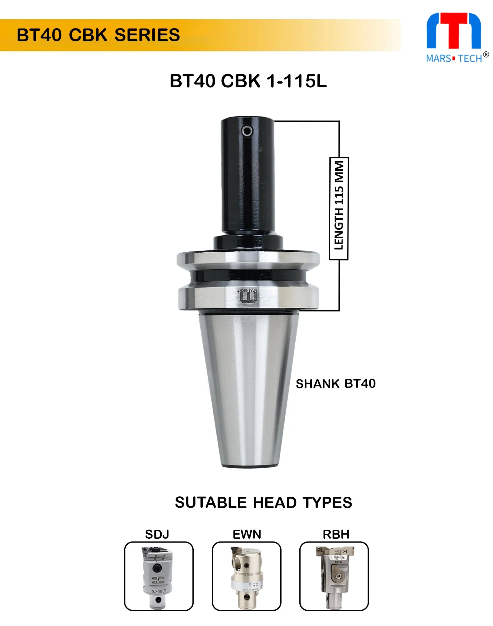 BT40 CBK 1- 85/115 Long pack of 1