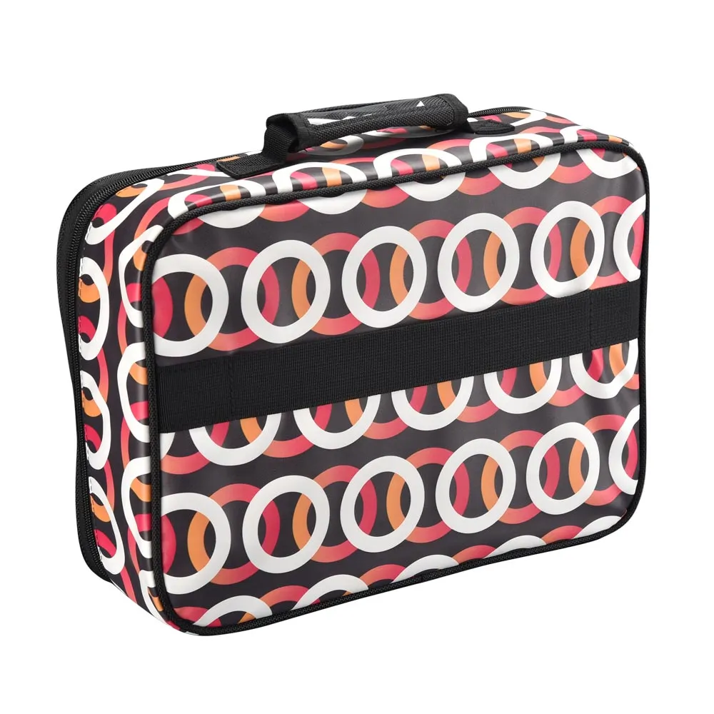 Byootique Essential Cosmetic Makeup Bag Travel Toiletry Clear Bag 14x10x3" Circle