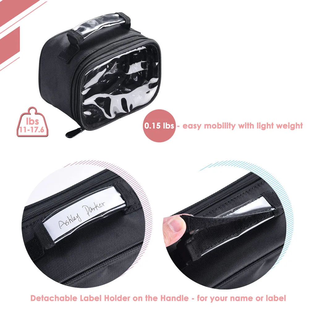 Byootique Essential Cosmetic Makeup Bag Travel Toiletry Clear Bag 7x5x4" Small