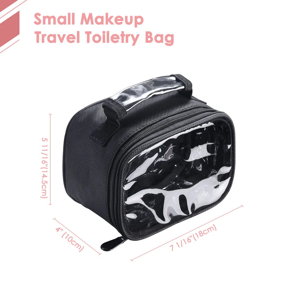 Byootique Essential Cosmetic Makeup Bag Travel Toiletry Clear Bag 7x5x4" Small