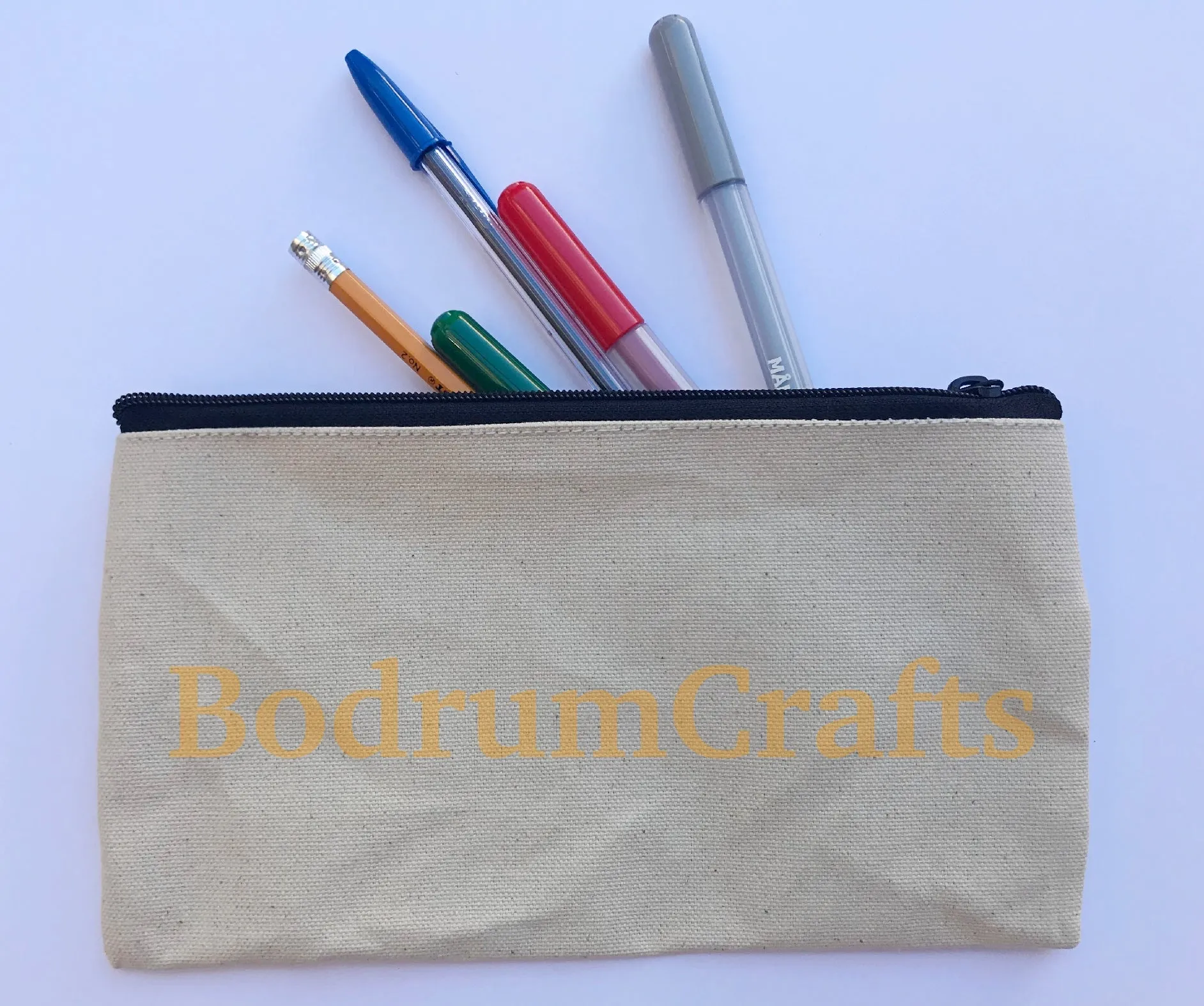 Canvas Zipper Pouch Bags, Multi-Purpose Travel Makeup Bag