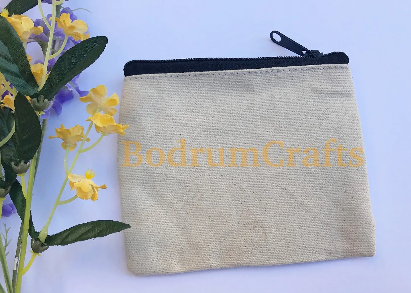 Canvas Zipper Pouch Bags, Small Makeup Organization Bags