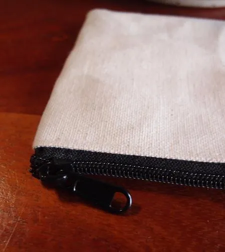 Canvas Zipper Pouch Bags, Small Makeup Organization Bags