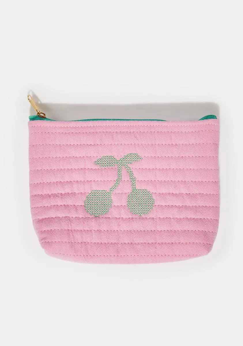 Cherry On Top Makeup Bag