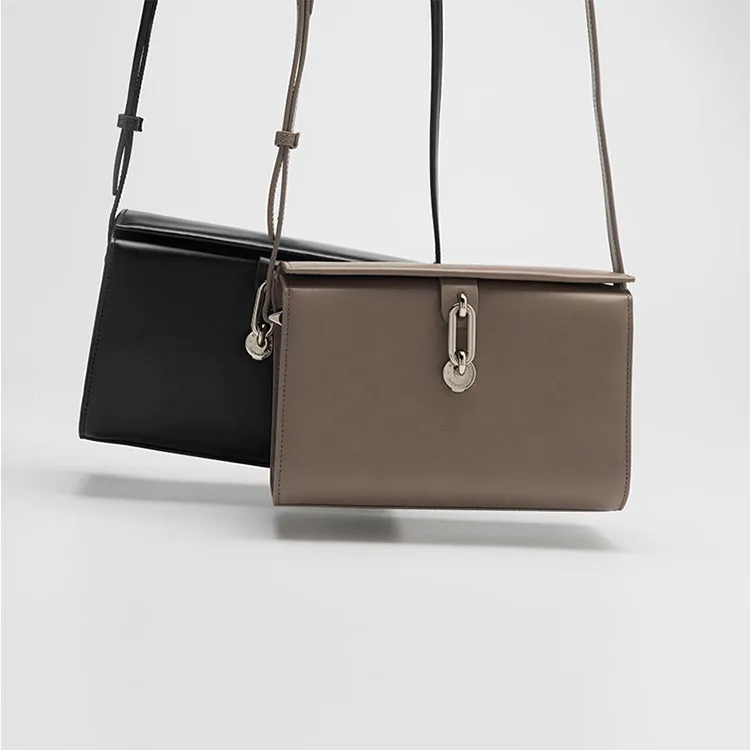 Chic Black Leather Womens Crossbody Bags Purse Shoulder Bag for Women
