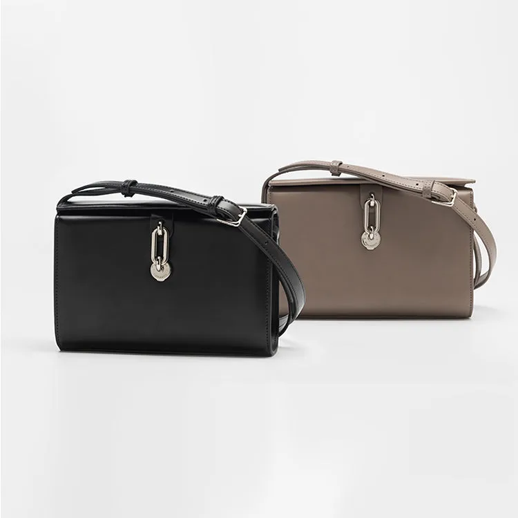 Chic Black Leather Womens Crossbody Bags Purse Shoulder Bag for Women