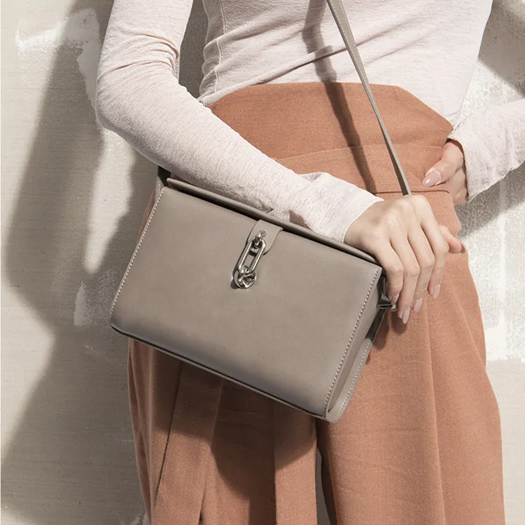 Chic Black Leather Womens Crossbody Bags Purse Shoulder Bag for Women